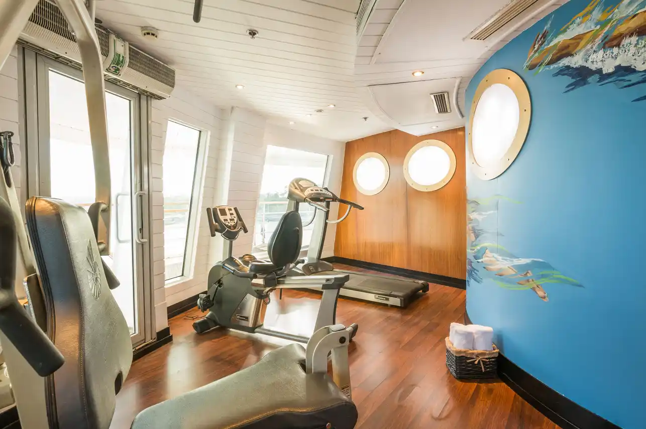 Gym aboard the MY Alyssa Nile Cruise Nile cruise